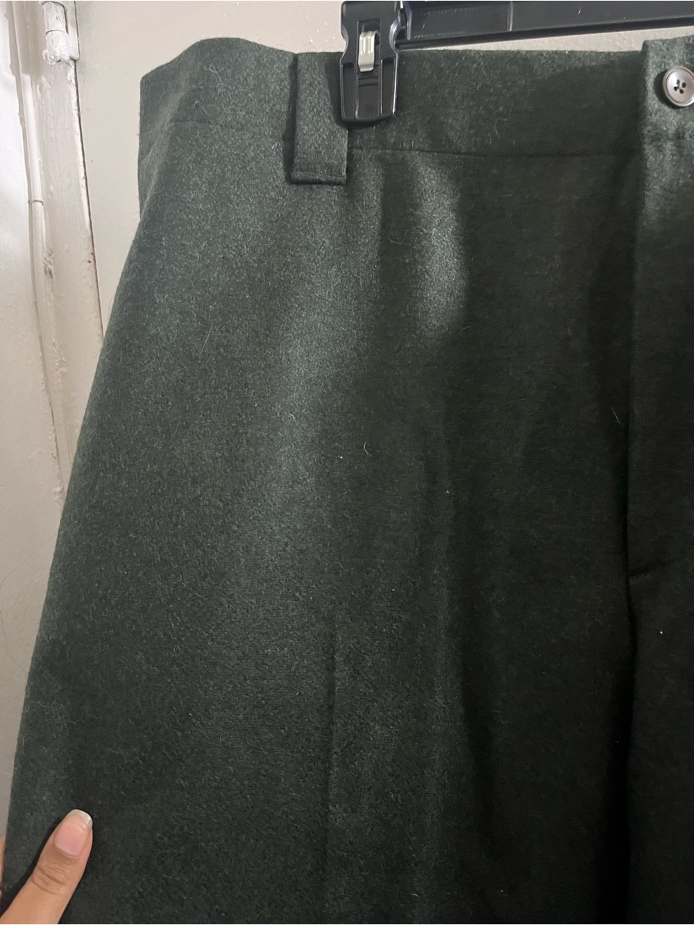L.L. Bean Men's Forest Green Dress Slacks - Picture 3 of 7